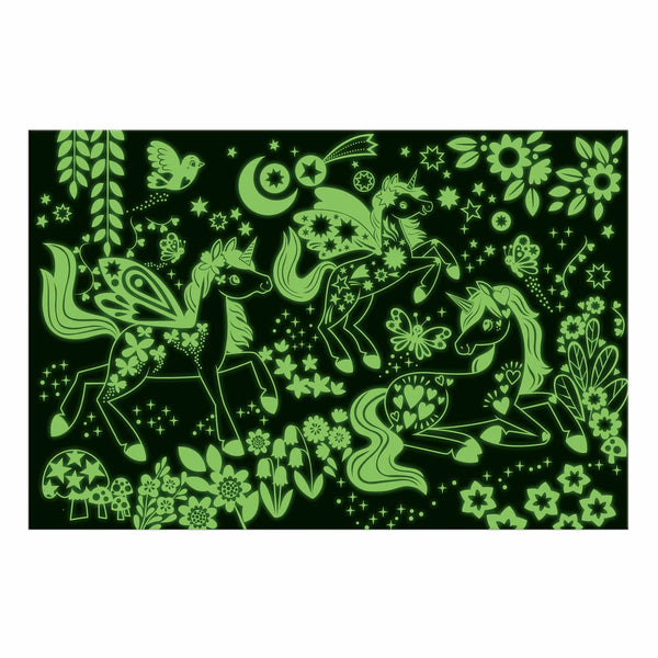 Glow Puzzle Unicorn 100 pieces - Mudpuppy