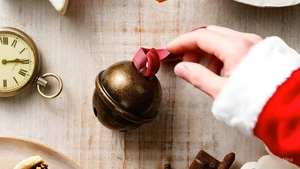 Santa’s Missing Sleigh Bell Antique Brass-Effect Jingle Bell - The Handmade Christmas Co