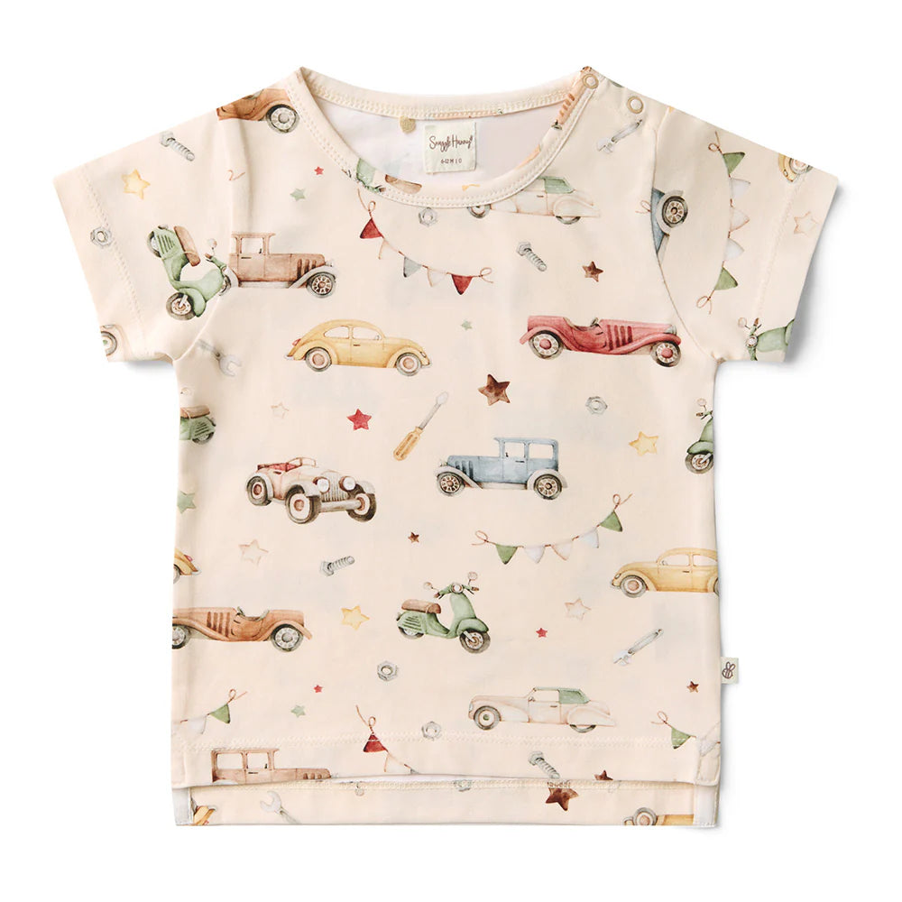 Vintage Cars Organic T-Shirt - Snuggle Hunny