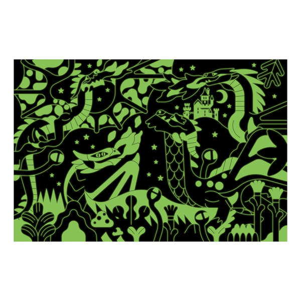 Dragons Glow in the Dark Puzzle - 100pc - Mudpuppy