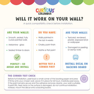 Magnetic Wall Decal - Peel & Play - Curious Columbus