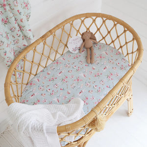 White Rabbit Organic Bassinet Sheet / Change Pad Cover - Snuggle Hunny