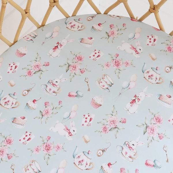 White Rabbit Organic Bassinet Sheet / Change Pad Cover - Snuggle Hunny