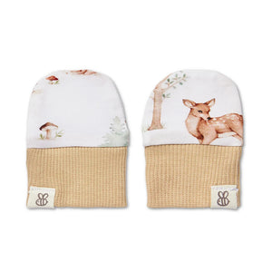 Woodland Tales Organic Cotton Mittens - Snuggle Hunny