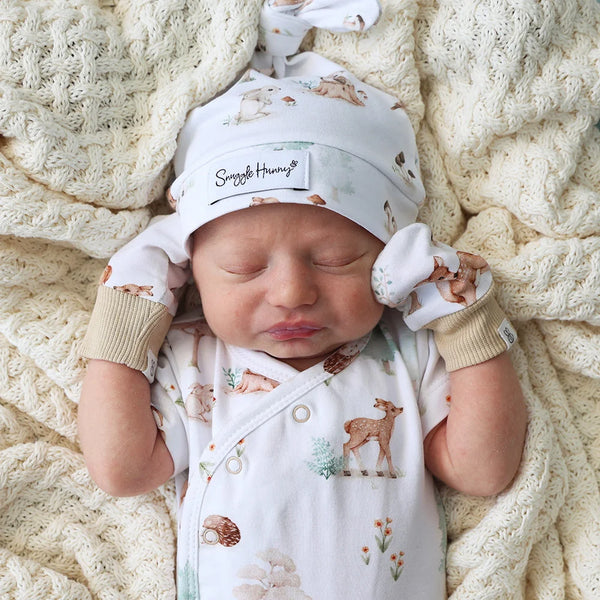 Woodland Tales Organic Cotton Mittens - Snuggle Hunny