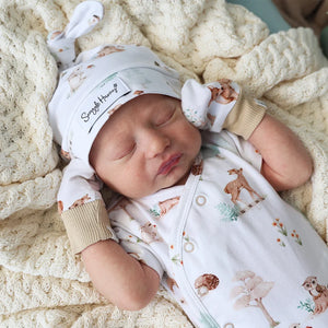 Woodland Tales Organic Cotton Mittens - Snuggle Hunny