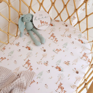 Woodland Tales Organic Bassinet Sheet / Change Pad Cover - Snuggle Hunny