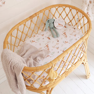 Woodland Tales Organic Bassinet Sheet / Change Pad Cover - Snuggle Hunny