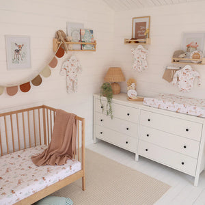 Woodland Tales Organic Bassinet Sheet / Change Pad Cover - Snuggle Hunny