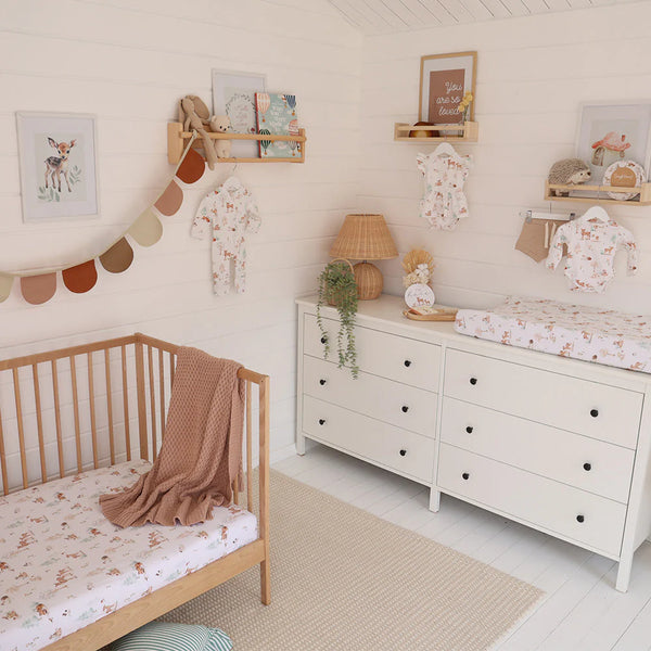 Woodland Tales Organic Bassinet Sheet / Change Pad Cover - Snuggle Hunny