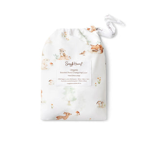 Woodland Tales Organic Bassinet Sheet / Change Pad Cover - Snuggle Hunny