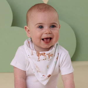 Woodland Tales Organic Dribble Bib - Snuggle Hunny