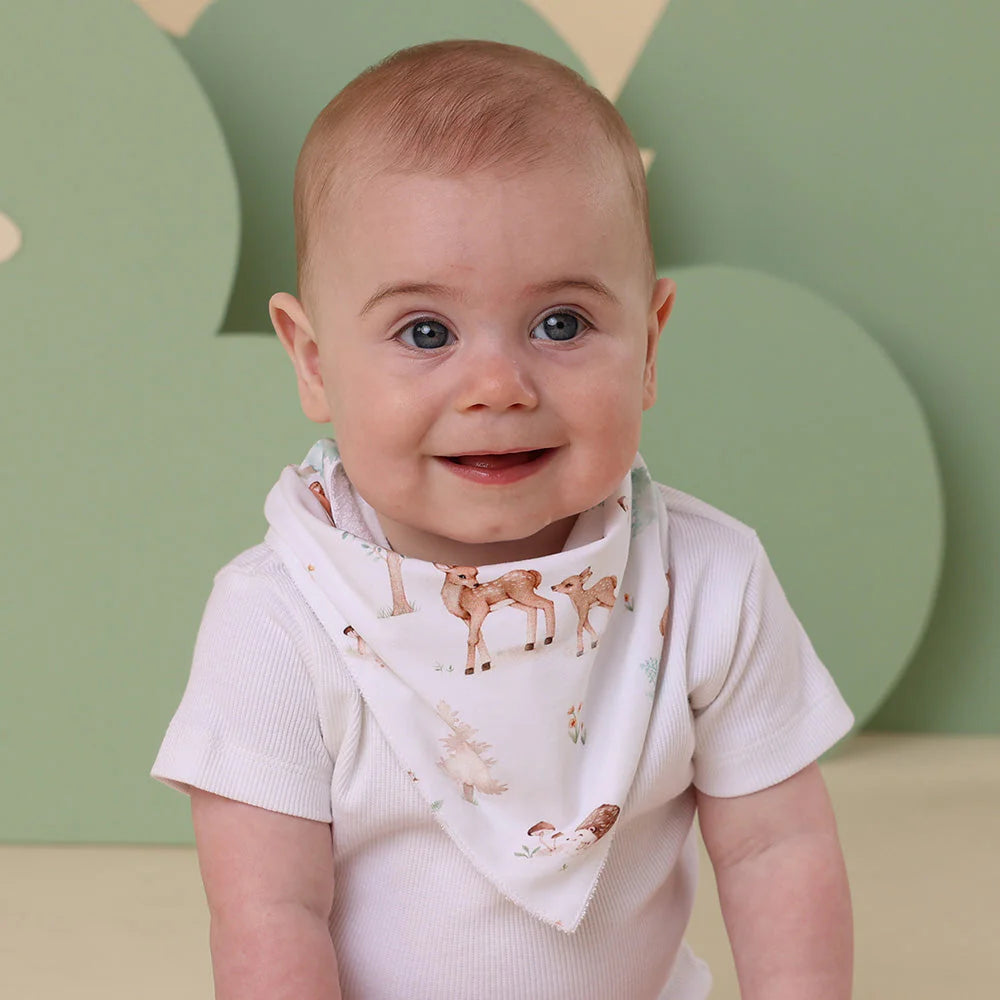 Woodland Tales Organic Dribble Bib - Snuggle Hunny