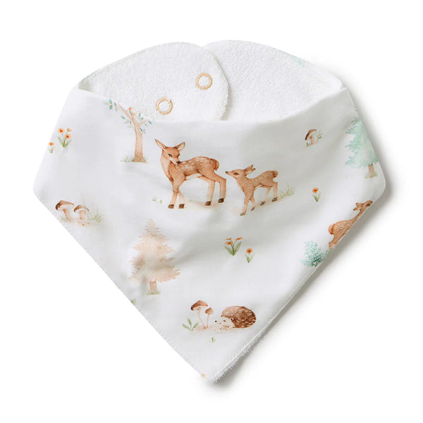 Woodland Tales Organic Dribble Bib - Snuggle Hunny