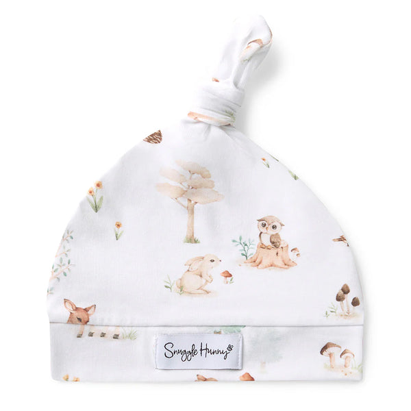 Woodland Tales Organic Knotted Beanie - Snuggle Hunny