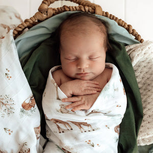 Woodland Tales Organic Muslin Wrap - Snuggle Hunny