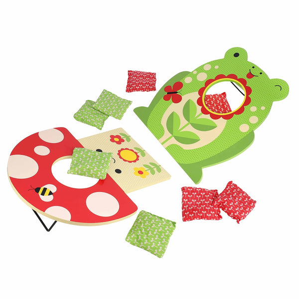 Toadstool Toss Wooden Cornhole Game - Petit College