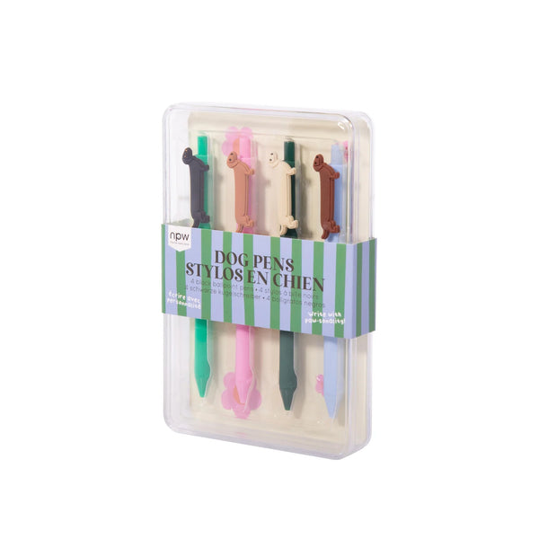 Dog Icon Pens-Set of 4 Multi-Coloured - IS Gift