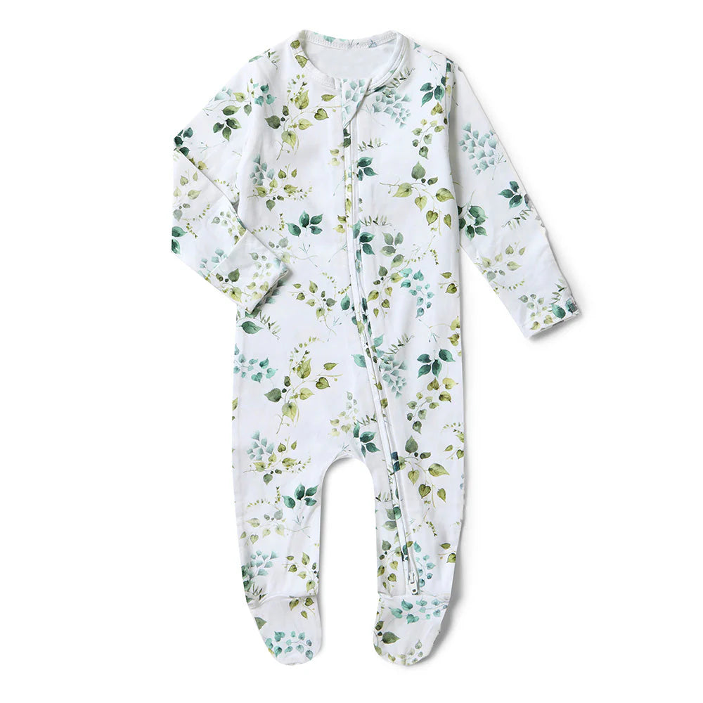 Eden Organic Snuggle Sleepsuit Zip Footie - Snuggle Hunny DISCOUNTED