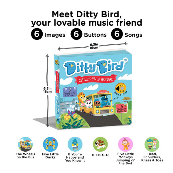 Children's Songs -  Interactive Book - Ditty Bird
