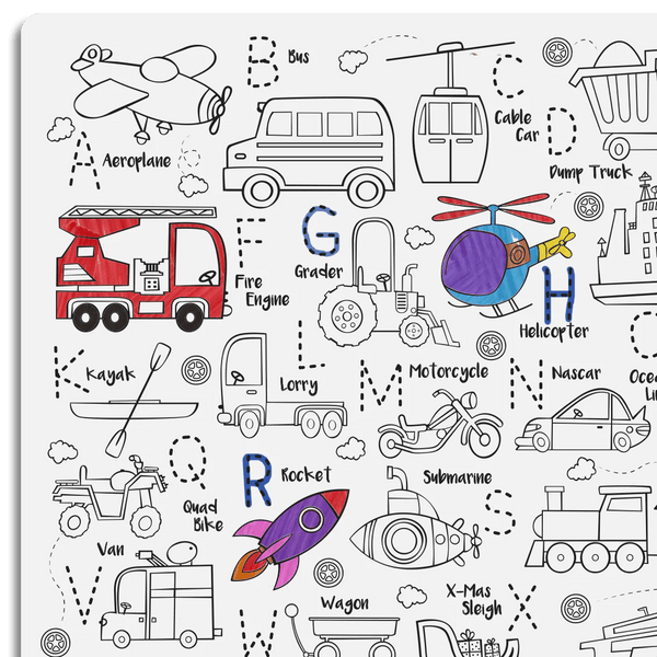 Toot Toot Honk Classic Colouring & Doodle Mat - Hey Doodle