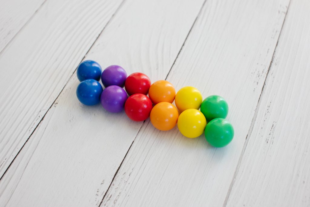 Rainbow Replacement Ball Pack 12 pc-  Connetix Tiles