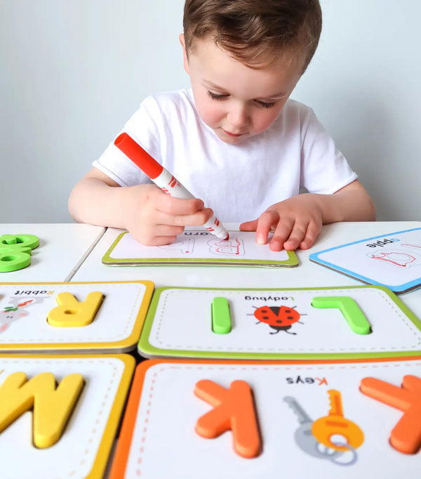 Flashcards & ABC Magnetic Letters - Curious Columbus