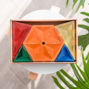 Rainbow Geometry Pack 30 pc - Connetix Tiles