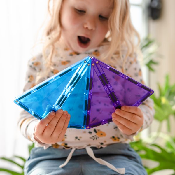 Rainbow Geometry Pack 30 pc - Connetix Tiles