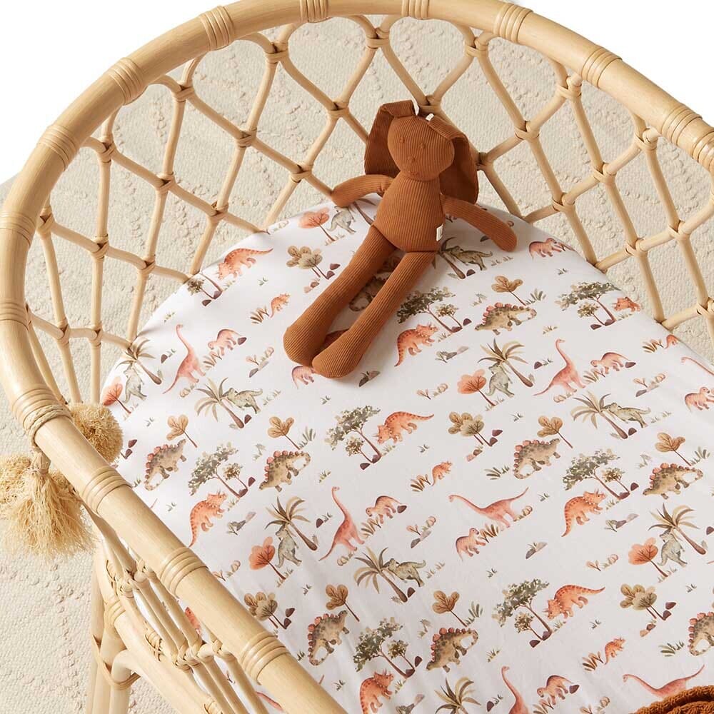 Dino Bassinet Sheet / Change Pad Cover - Snuggle Hunny