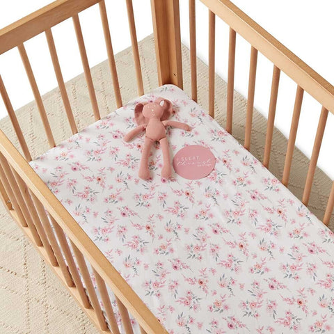 Camille Fitted Cot Sheet - Snuggle Hunny