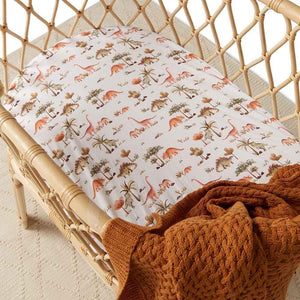 Dino Bassinet Sheet / Change Pad Cover - Snuggle Hunny