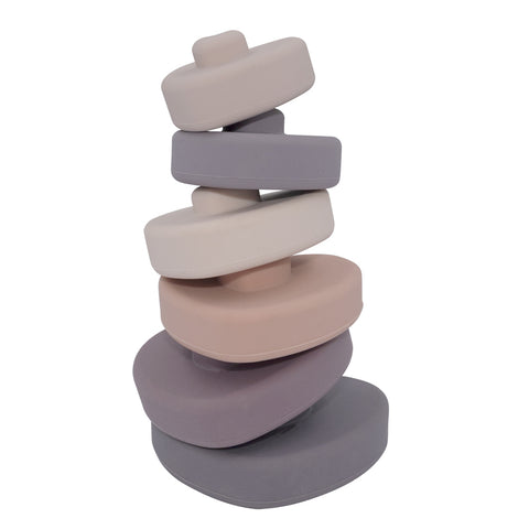 Silicone Heart Stacking Tower - Living Textiles