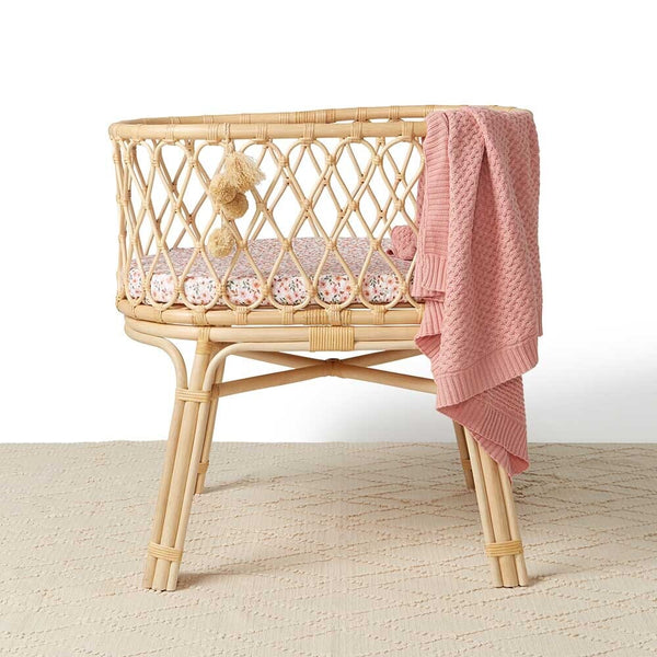 Spring Floral Bassinet Sheet / Change Pad Cover - Snuggle Hunny