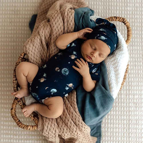 Milky Way Organic Knotted Beanie - Snuggle Hunny