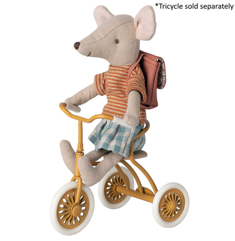 Mouse Tricycle Big Sister with Bag rose - Maileg