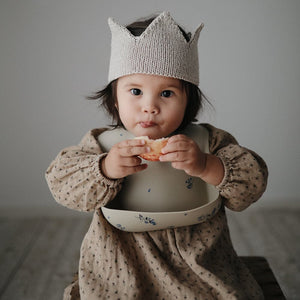 Silicone Bib - Lilac Flowers - Mushie