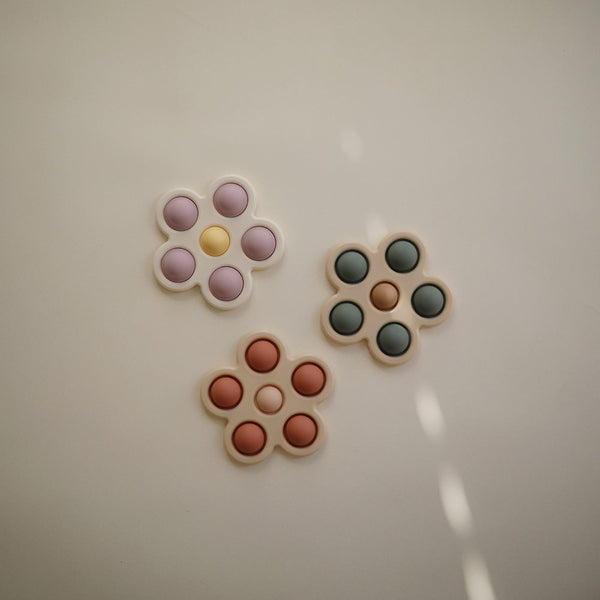 Flower Press Silicone Toy - Rose - Mushie