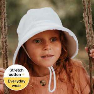 White Ruffle - Kids Bucket Hat - Bedhead