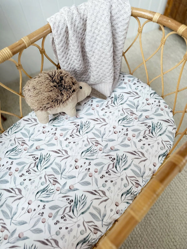 Waterproof Bassinet Sheet - Botanical - Bambella Designs