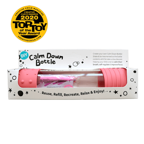 DIY Calm Down Sensory Bottle- Pink - Jellystone