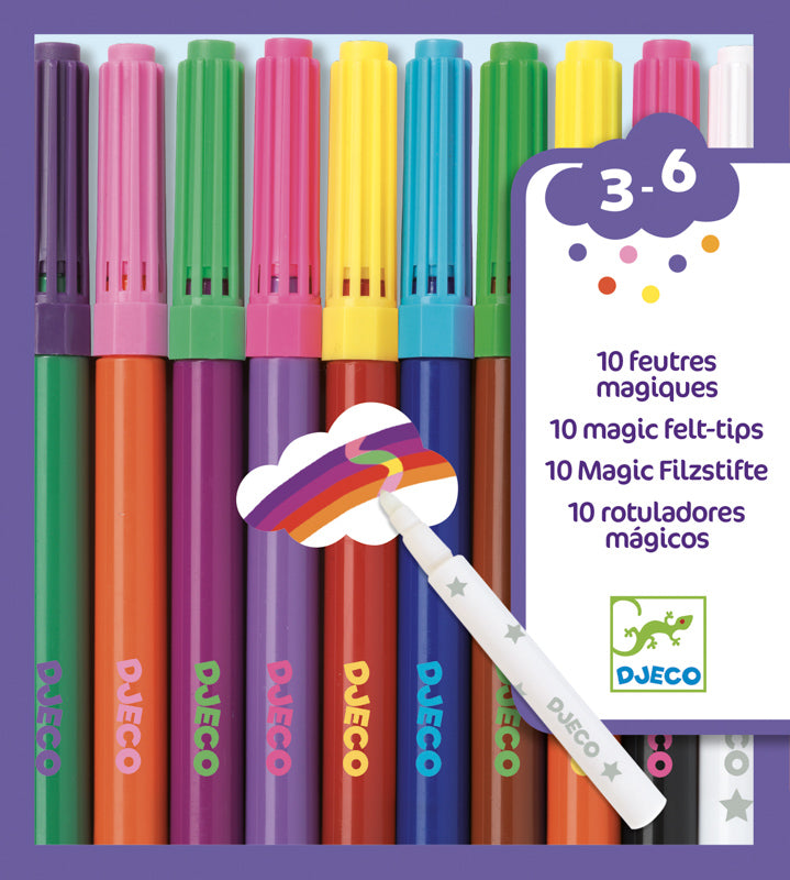 10 Magic Felt Tips - Djeco