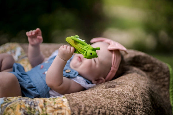 Teether | Rattle | Bath Toy - Grasshopper - Tikiri