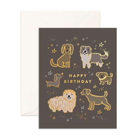 Card - 'Happy Birthday Dogs' - Fox & Fallow