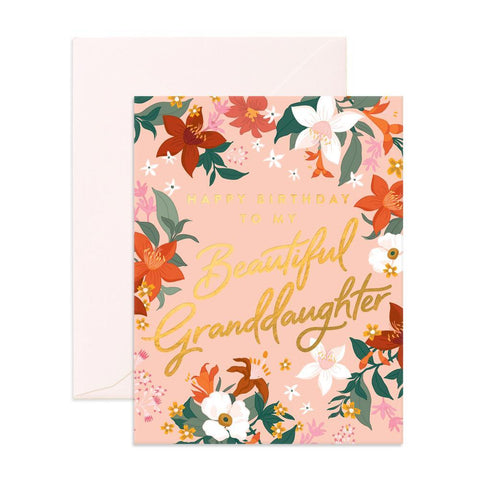 Card - Beautiful Granddaughter - Fox & Fallow