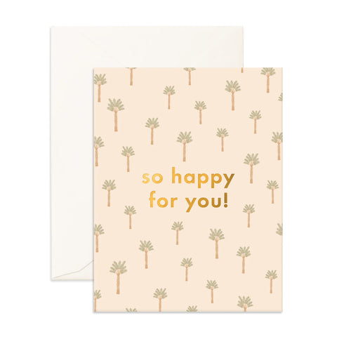 So Happy Tiny Palms Greeting Card - Fox & Fallow