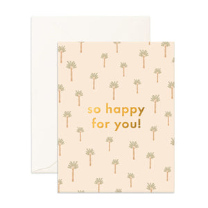 So Happy Tiny Palms Greeting Card - Fox & Fallow