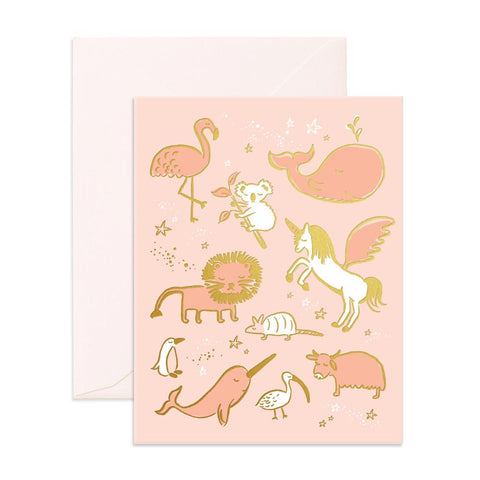Magical Baby Animals Card - Fox & Fallow