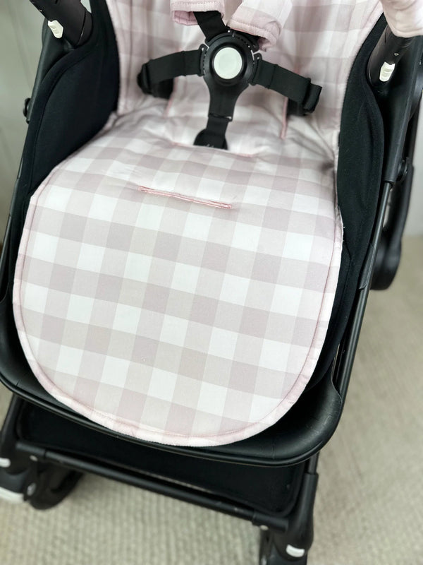 Pram Liner | Blush Gingham - Bambella Designs