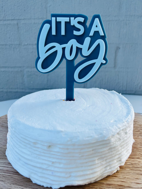 It's A Boy - bluestone/blue heaven - Cake Topper - Mai Creative DISCOUNTED